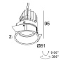 19435 9220 FBR Delta Light RINGO DEEP OK LED Встраиваемый точечный светильник — фото 1