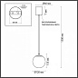 6685/8L Odeon Light Marbella подвесной светильник 8W 616lm 3000, 3500, 4000K — фото 4