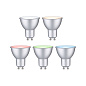 29149 Paulmann LED Reflector 350 лм 4,8 Вт RGBW+ с регулировкой яркости, матовый хром — фото 5