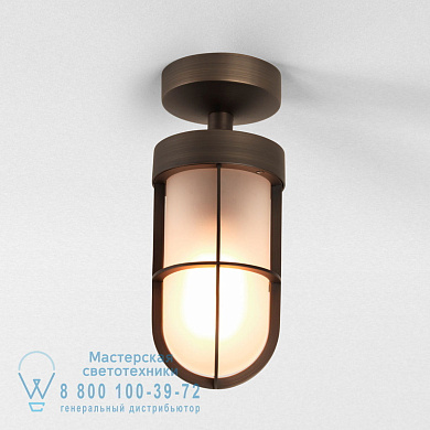 1368028 Cabin Semi Flush Frosted уличный потолочный светильник Astro lighting Бронза