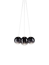 RANDOM CLOUD PENDANT 7 LIGHTS D.28 CM / GLOSSY SMOKE 3000K C