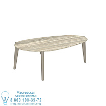 СТОЛИК TEA TIME 100X60CM ИЗ ПЕСОЧНОЙ КЕРАМИЧЕСКОЙ ТРАВЕРТИН Royal Botania