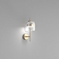 Настенный светильник JUBE S CRYSTAL, прозрачный, матово-золотой 2 L2214 CE