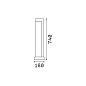 187327 Ideal Lux TITANO PT H74 4000K уличный торшер меланжевый серый — фото 2