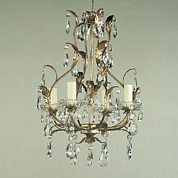 CL0078.SI.SE Joliet Crystal Chandelier,Silver, 4 Lights