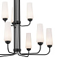 Truby 9 Light 2 Tier Chandelier Black люстра 52482BK Kichler — фото 9