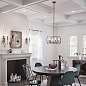 Downtown Deco 21.5" 6 Light Convertible Chandelier Midnight Chrome люстра 44128MCH Kichler — фото 2