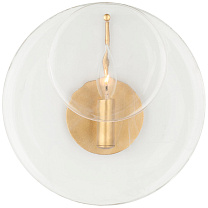 Loire Small Sconce золото с прозрачным стеклом стриэ
