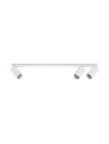 Sandy White Aluminium LED GU10 3x10Watt 100-240Volt IP20 Bulb Excluded L:70 W: 3.5 H:8 cm