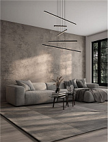 Triac Dimmable Sandy Black Aluminium & Acrylic Sandy Black Steel Base LED 49Watt 220-240Volt 1715Lm IP20 3200K L:80.5 H:150 cm