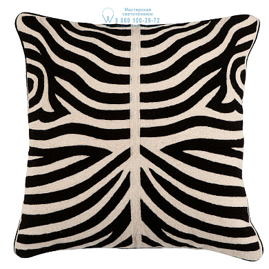 107828 Pillow Zebra Black 50 x 50 cm Eichholtz