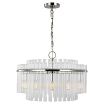 Beckett Medium Chandelier полированный никель с прозрачным стеклом