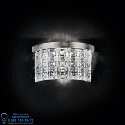 7070/A2 MM lampadari Ghiacciolo настенный светильник с кристаллами и металлическим основанием полукруглой формы