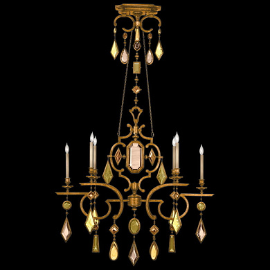 726040-1 Encased Gems 50" Oval Chandelier люстра, Fine Art Lamps