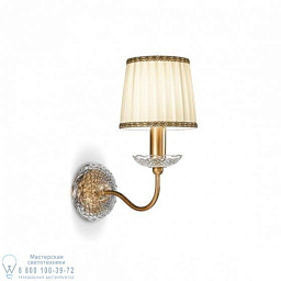 7036/A1 MM lampadari Firenze настенный светильник с тканевым абажуром и декоративным держателем