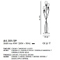 IDL Rossella 301/3P Polished brown V330/165/11 торшер — фото 1