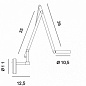 Rotaliana String W2 Mini DWT настенный светильник с регулируемым кронштейном чёрный; кофе 1SRW2MW2W8ZL0 — фото 3