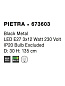 673603 PIETRA Novaluce светильник LED E27 3x12W IP20