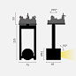 Поворотный светильник с встраиваемым основанием Kreon Diapason 80 Recessed, 5,7 Вт — фото 1