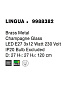 9988382 LINGUA Novaluce светильник LED E27 3x12W 230V IP20