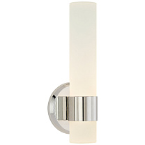 Barton Single Arm Sconce полированный никель с гравированным кристаллом