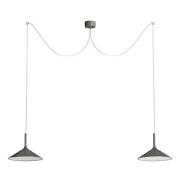 Rotaliana Dry H4 SP LED современная люстра с двумя источниками света графит 1DYH400020ZL0