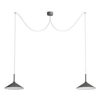 Rotaliana Dry H4 SP LED современная люстра с двумя источниками света графит 1DYH400020ZL0