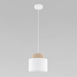 a068553 TK Lighting Duo подвесной светильник с цилиндрическим текстильным абажуром
