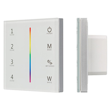 025168 Arlight Панель Sens SMART-P22-RGBW White (12-24V, 4x3A, 2.4G)