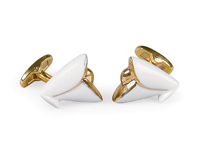 Запонки с фарфоровыми лепестками геликонии Heliconia Lladro 01010176