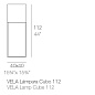 Напольный светильник Vela Cube Lamp 40x40x112 Vondom — фото 1