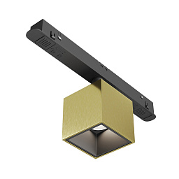 TR133-4-7W-DS-BS Maytoni Alfa магнитный трековый кубический светильник черного цвета с золотистым внутренним покрытием EXILITY 23mm