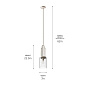 Kimrose 1 Light Mini Pendant with Clear Fluted Glass Polished Nickel подвесной светильник 52414PN Kichler — фото 6