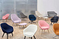 About A Lounge Вращающееся кресло на 4-спицевой основе с подлокотниками Hay — фото 3
