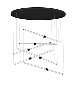 Triac Dimmable Sandy Black Aluminium & Acrylic Black Artificial Ceramic LED 79 Watt 220-240 Volt 6467Lm IP20 3000K D:150 H:250 cm