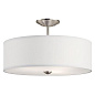 Shailene 18" 3 Light Semi Flush Brushed Nickel потолочный светильник 43692NI Kichler