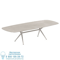 EXES СТОЛ 300X120 СМ АЛЮМИНИЕВЫЕ НОЖКИ ПЕСОК - СТОЛЕШНИЦА СТОЛА CERAMIC CEMENTO LUMINOSO Royal Botania