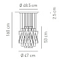 Axo Light Aura SP AURA 45 AR подвесной светильник SPAURA45ARORE27