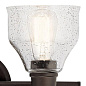 Avery 14.75" 2 Light Vanity Light with Clear Seeded Glass Olde Bronze настенный светильник 45972OZ Kichler