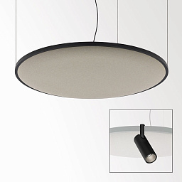SOLI - SHHH PLUS 120/4 LIGHT GREY DIM5 B Delta Light SOLISCAPE подвесной светильник светло-серого оттенка