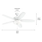 52" Renew Select Fan Matte White люстра-вентилятор 330161MWH Kichler — фото 8