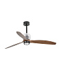 33395D-10 DECO FAN Ø1280MM BLACK WOOD BLADES 17W 3000K люстра с вентилятором Faro barcelona