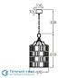 Aviary Lantern потолочный светильник Bella Figura cl51 lan shade shadow