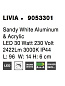 9053301 LIVIA Novaluce светильник для ванной комнаты LED 30W 230V 2422Lm 3000K IP44