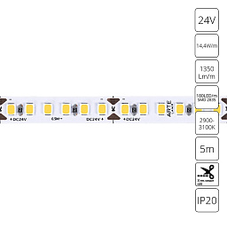 A2418008-01-3K Arte Lamp TAPE светодиодная лента белого свечения