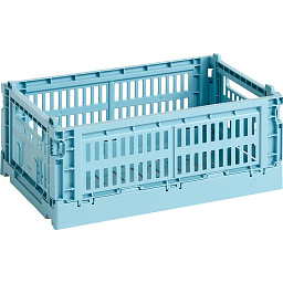 AB634-A601-AB84 Hay Colour Crate ящик пластиковый для хранения прямоугольный светло-голубого цвета