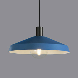 C390645BAZ ACB Iluminacion Evelyn подвесной светильник с металлическим плафоном, синий корпус