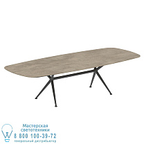 EXES СТОЛ 300X120CM АЛЮМИНИЕВЫЕ НОЖКИ АНТРАЦИТ - СТОЛЕШНИЦА СТОЛА CERAMIC TERRA SABBIA Royal Botania