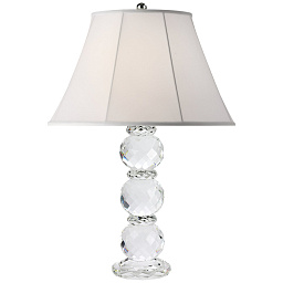 RL14040PN-S Visual Comfort Daniela настольная лампа с текстильным абажуром и кристаллическим основанием