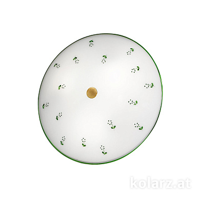 потолочный светильник с гладким золотистым плафоном